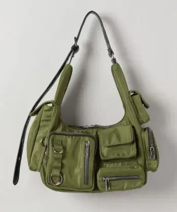 JEANASIS 멀티 포켓 원 숄더 BAG 카키