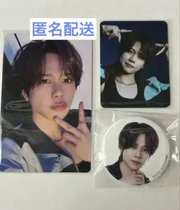 INI 후지마키 쿄스케 트레이딩 카드 미니 캔뱃지 세트