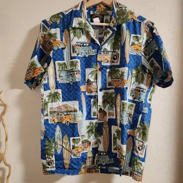 하와이산 HAWAIIAN RESERVE 모터 계열 패턴 알로하 셔츠