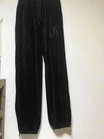 레어 SEAN JOHN 벨로아 와이드 팬츠 BLACK Y2K