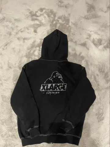 XLARGE 블랙 집업 후드티 M