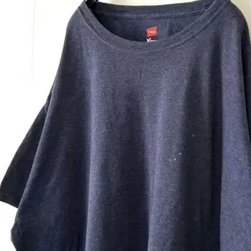 헤인즈 Hanes 플레인 무지 티셔츠 XL 네이비 네이비 컬러 구제 의류
