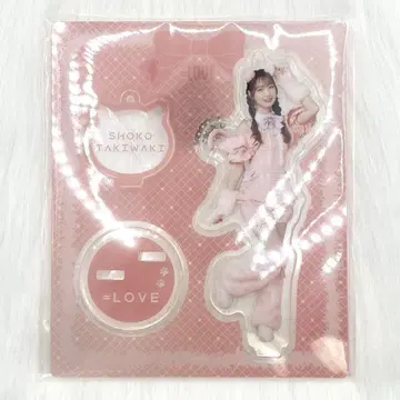 =LOVE 이코라브 타키와키 쇼코 고양이 의상 라메 아크릴 스탠드 키링