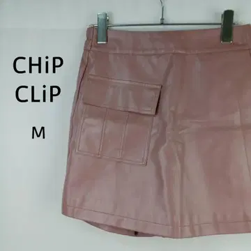 ChiP CLiP 숏팬츠 M 핑크 인조 가죽