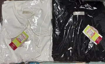 시마무라 아오키 미사코 둥근 카라 프릴 블라우스 4L 화이트 블랙