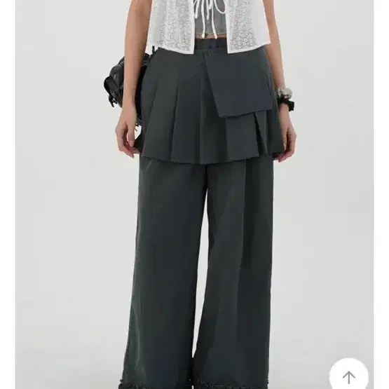 【BAON】24SS★ [BAONHAUS] Levan Banding Layered Skirt Pants BAON (バオン) - [BAONHAUS]レバンバンディングレイヤード