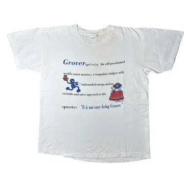 SESAME STREET Grover 셔츠 화이트 L