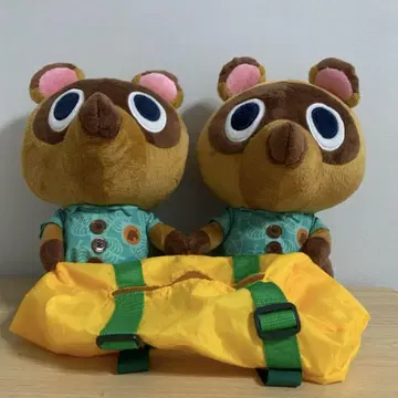 모여봐요 동물의 숲 너굴과 밤돌이 티슈 케이스