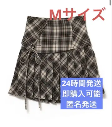 andmary Jade highwaist 미니 스커트 체크 M