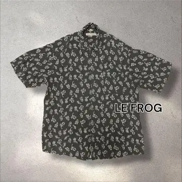 LE FROG 올 패턴 레이온 셔츠 알로하 스타일 플라워
