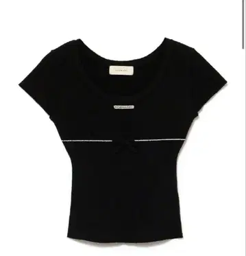 andmary Putty ribbon tops Black