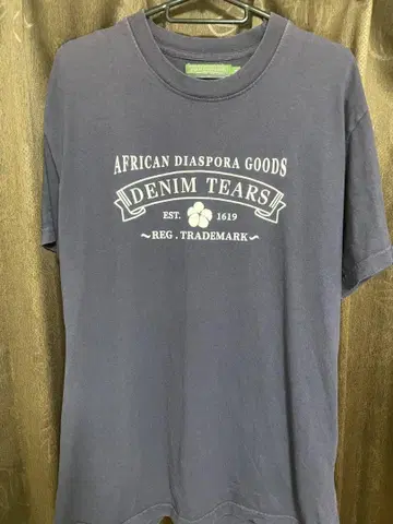 Denim Tears ADG Tee Navy 사이즈 M