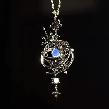 새상품 천체 모티브 목걸이 앤티크 목걸이