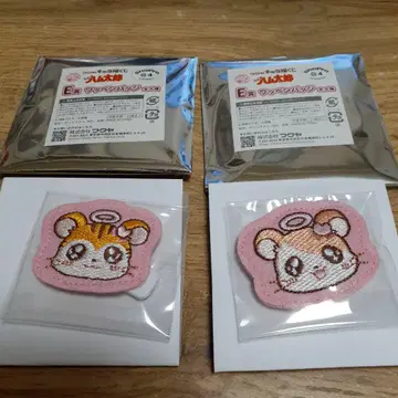 캐릭터 복권 똘똘이 햄 와펜 배지 2세트