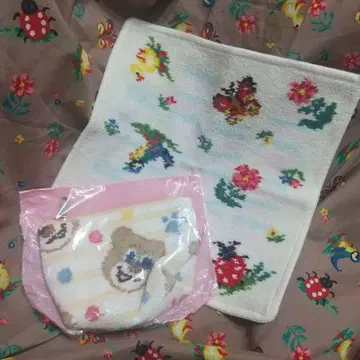새상품 B품 페일러 앤 하이지 손수건 헬로 테디 파우치