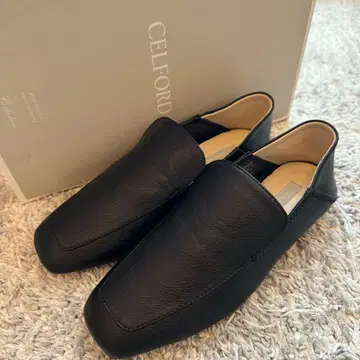 CELFORD 셀포드 스퀘어 로퍼 슬립온 블랙 23.5cm