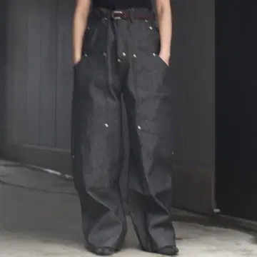 페이크아스플라워즈 faf 블랙 데님 새상품 배기 배기 2