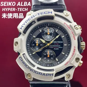 레어 미사용 SEIKO 알바 HYPER-TECH 크로노그래프 손목시계