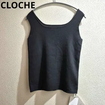 새상품 CLOCHE RE 고무지 스퀘어 탱크 SIZE 2 차콜