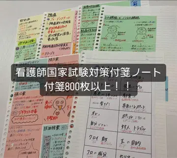 간호사 국가시험 대책 부착 노트