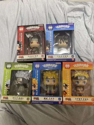 NARUTO 질풍전 흔들흔들 헤드 피규어 5체 세트
