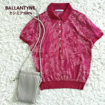 BALLANTYNE 발란타인 캐시미어100% 반팔 니트 이탈리아제