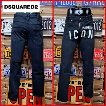 Dsquared2 ICON Skinny Dan Jean 블랙 데님