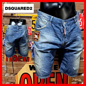 Dsquared2 린넨 와펜 데님 하프 팬츠 48
