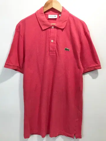 LACOSTE SLIM FIT 피케 셔츠 핑크 US/S 07002