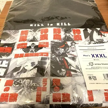 킬라킬 10주년 십습년 명장면사 백 프린트 T셔츠 XXXL 사이즈