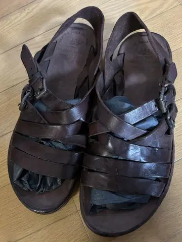 오피치네크리에이티브 [새상품] 가죽 샌들 브라운 27cm