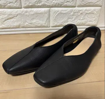 EN 키다리 아저씨 슬립온 펌프스 커터 신발 천연 가죽 가죽