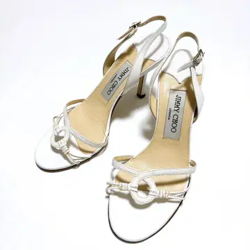 [특가 상품] JIMMY CHOO 22.5cm 가죽 샌들 펌프스