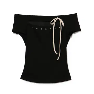 andmary Dada 리본 tops black