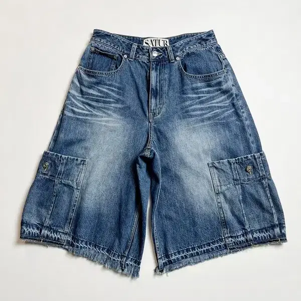 ★SATUR★ Gabon denim bermuda pants light blue SATUR | 세터 | 가봉 데님 버뮤다 팬츠 라이트 블루