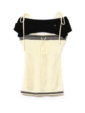 Kitty cable knit tops andmary ivory
