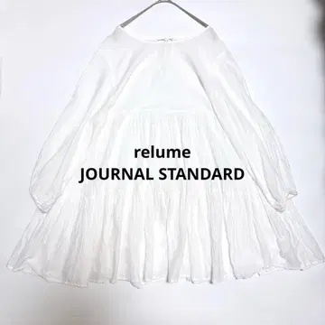 relume JS 티어드 개더 튜닉 원피스 주름 가공