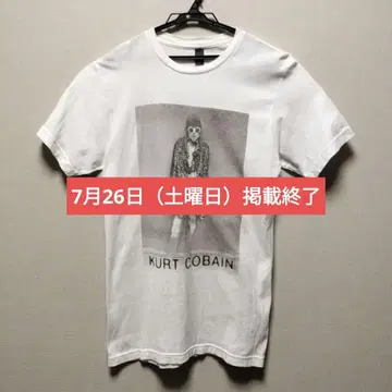 [커트 코베인] NIRVANA T셔츠 화이트 L 멕시코제