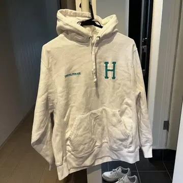 HUF 화이트 후드티 M