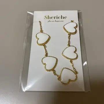 Sheriche 하트 팔찌 화이트