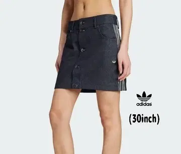 미사용 adidas (30인치) 데님 스커트