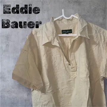 Eddie Bauer 반팔 풀오버 셔츠 베이지 여름옷 구제 의류