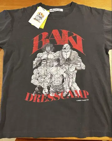[미사용] 바키 dress camp T셔츠 바키 애니메이션 T셔츠