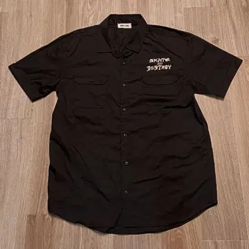 WIND AND SEA THRASHER 워크 셔츠 블랙 XL