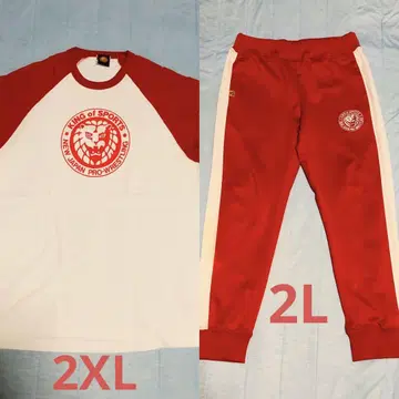 신일본 프로레슬링 티셔츠 (2XL) & 저지 하의 (LL) 세트