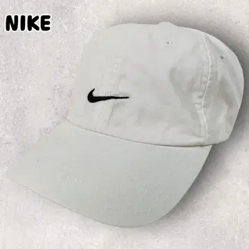 90년대 NIKE 나이키 자수 로고 캡 Cap 화이트