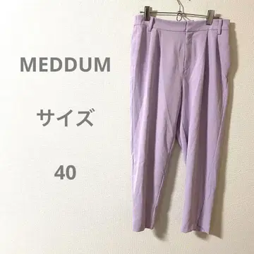 MEDDUM 메듀움 라벤더 플리츠 슬랙스 오피스 비즈니스