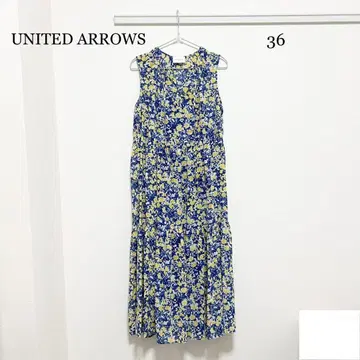 0053 UNITED ARROWS 슬리브리스 롱 원피스 36 사이즈