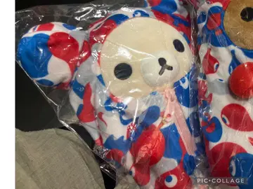 만박 한정 코리락쿠마의 컬러풀한 만박 무늬 봉제 인형