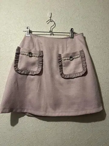 앙크루즈 스커트 핑크 양산 지뢰